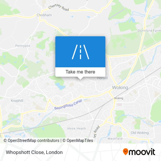 Whopshott Close map