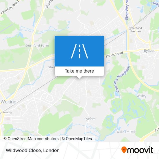 Wildwood Close map