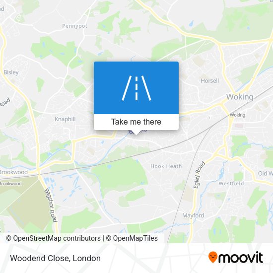 Woodend Close map