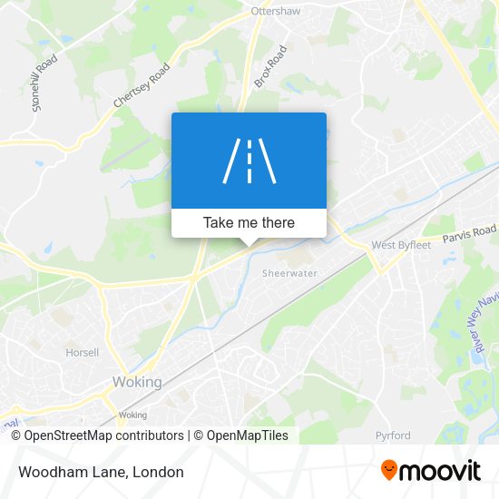 Woodham Lane map