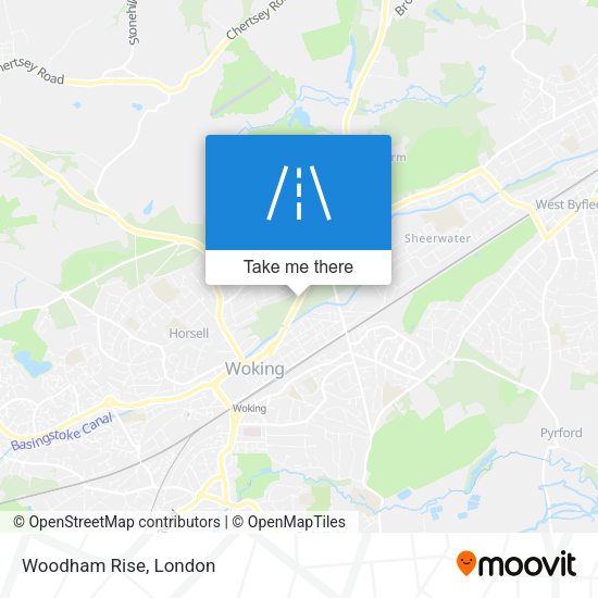 Woodham Rise map