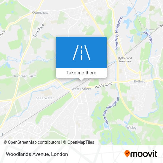 Woodlands Avenue map