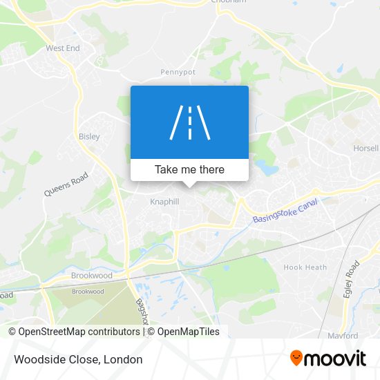 Woodside Close map