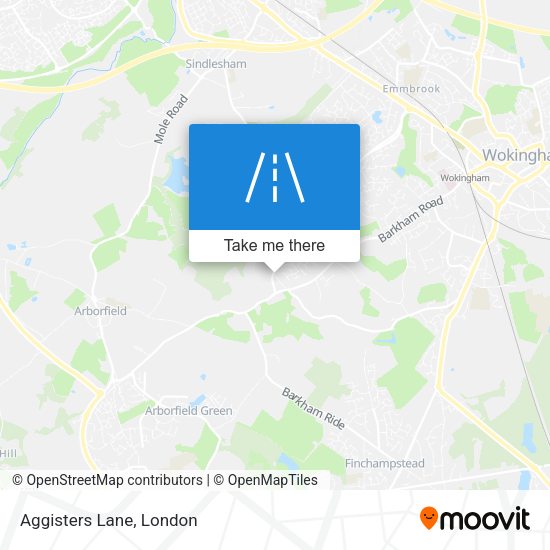 Aggisters Lane map