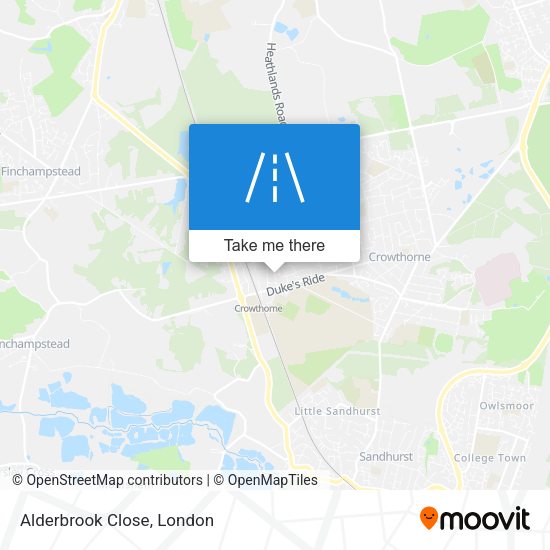 Alderbrook Close map