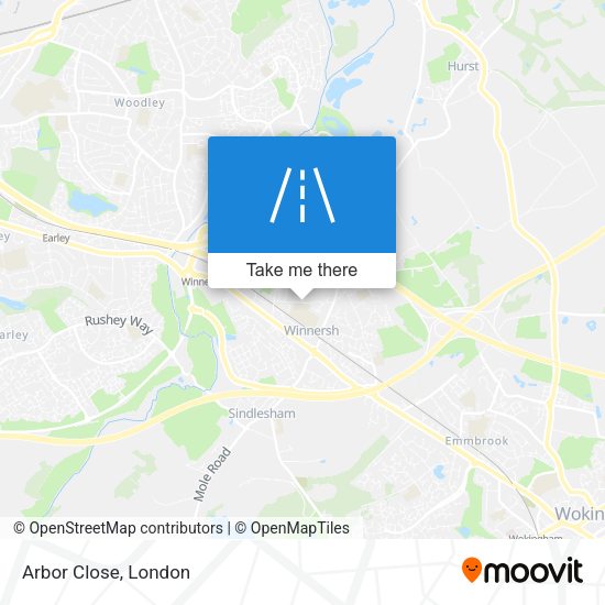 Arbor Close map