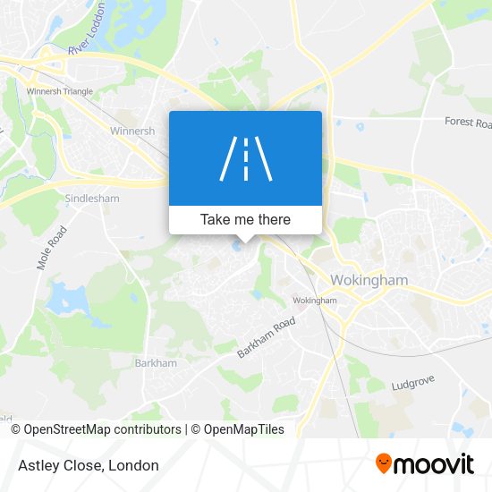 Astley Close map