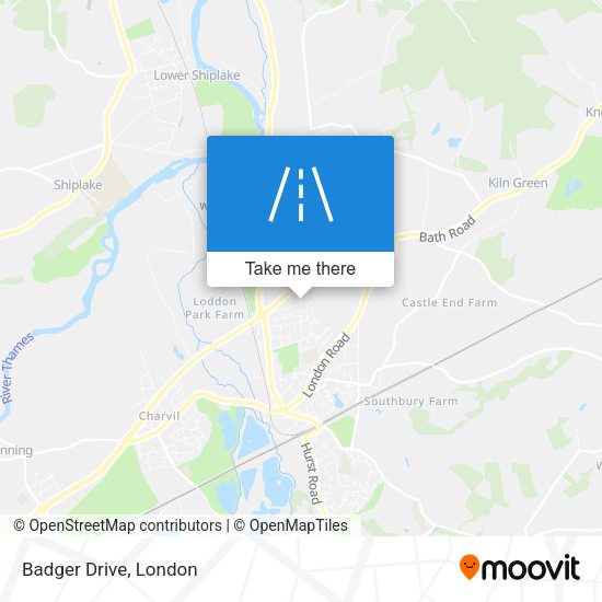 Badger Drive map