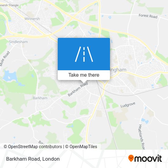 Barkham Road map
