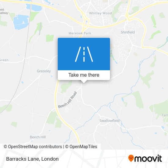 Barracks Lane map