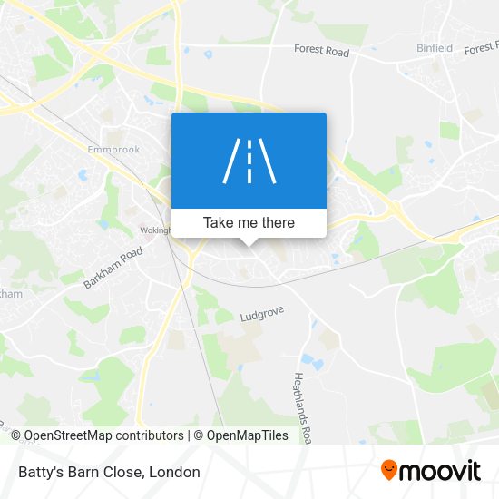 Batty's Barn Close map