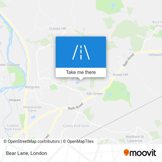 Bear Lane map
