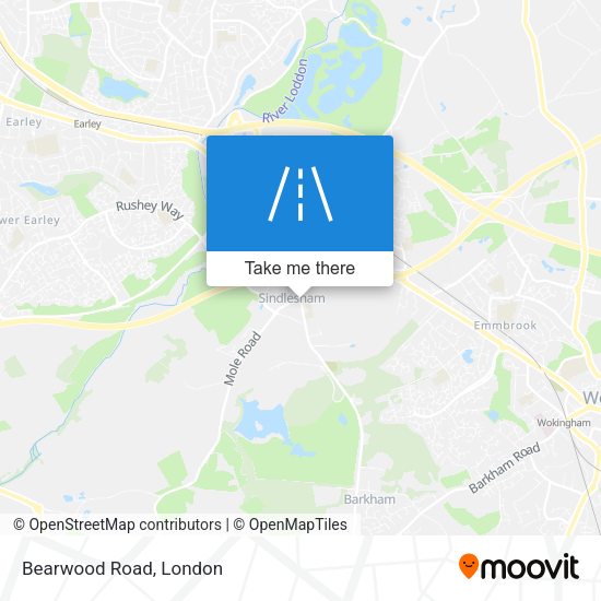 Bearwood Road map