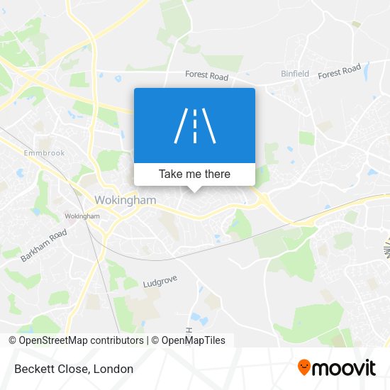Beckett Close map