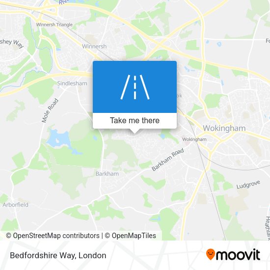 Bedfordshire Way map