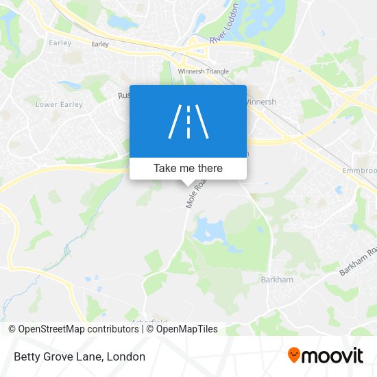 Betty Grove Lane map