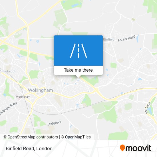 Binfield Road map