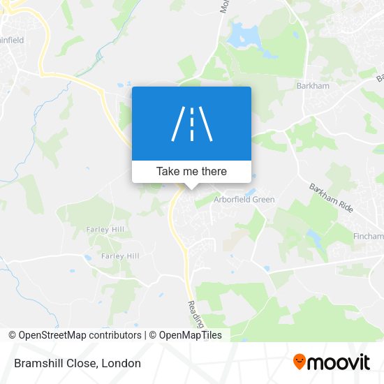 Bramshill Close map