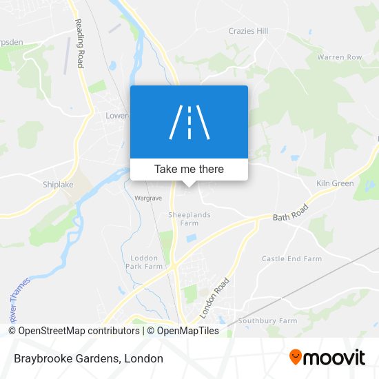 Braybrooke Gardens map