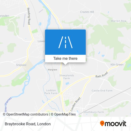 Braybrooke Road map