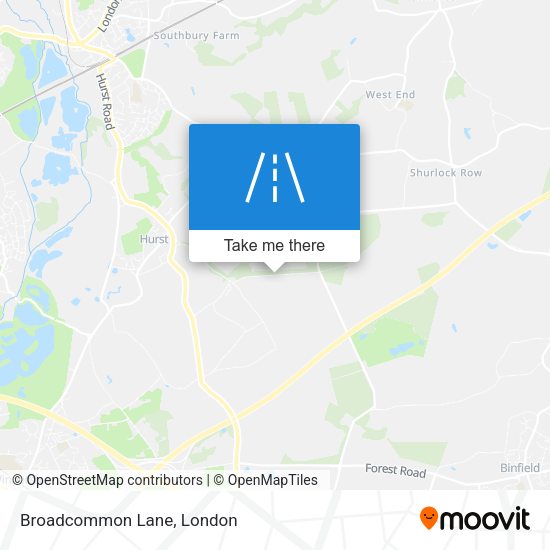 Broadcommon Lane map