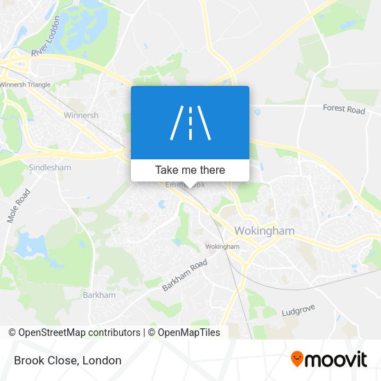 Brook Close map