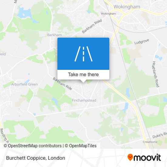 Burchett Coppice map