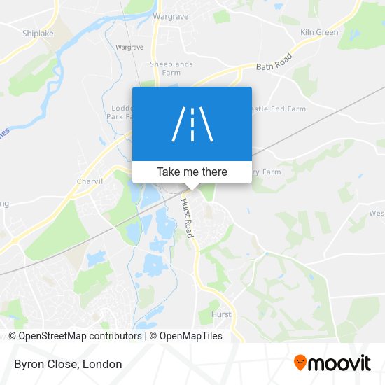 Byron Close map