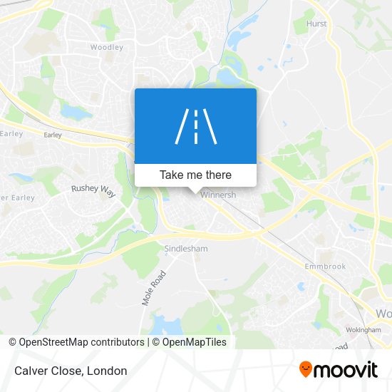 Calver Close map
