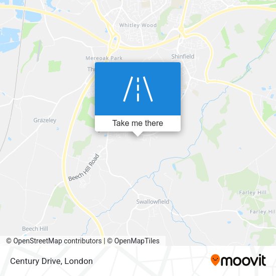 Century Drive map