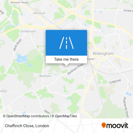 Chaffinch Close map