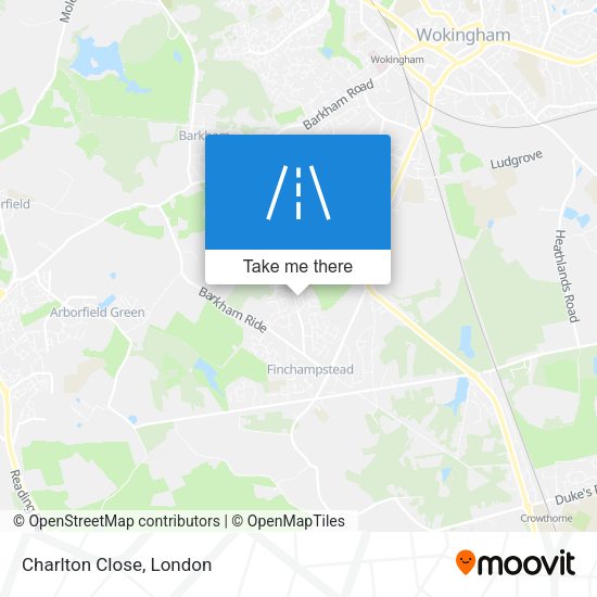 Charlton Close map