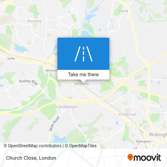 Church Close map