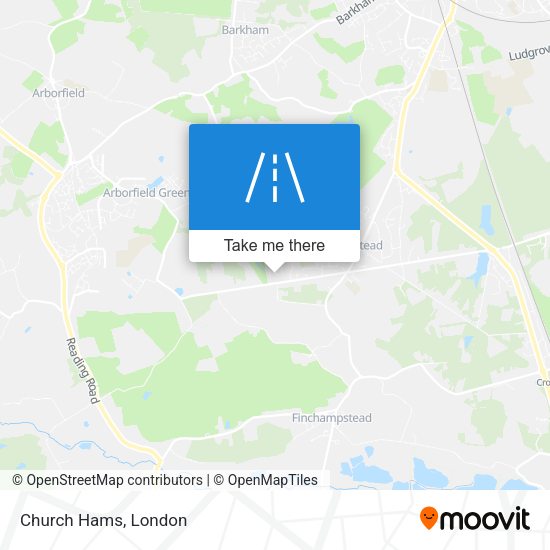 Church Hams map