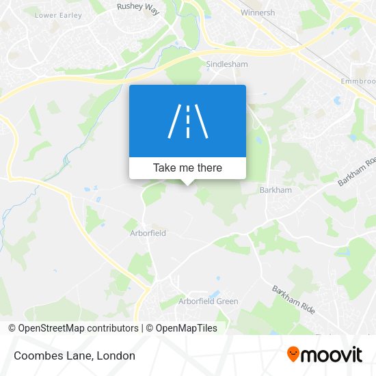 Coombes Lane map