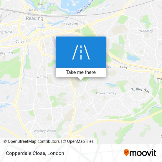 Copperdale Close map