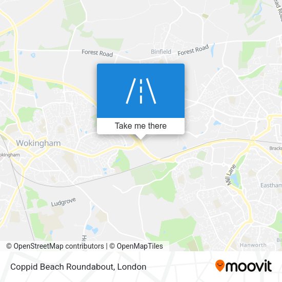 Coppid Beach Roundabout map