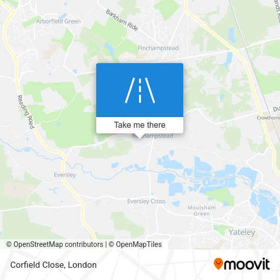 Corfield Close map