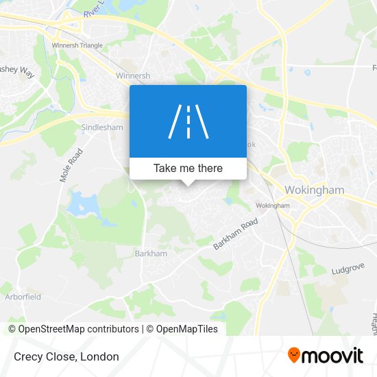 Crecy Close map