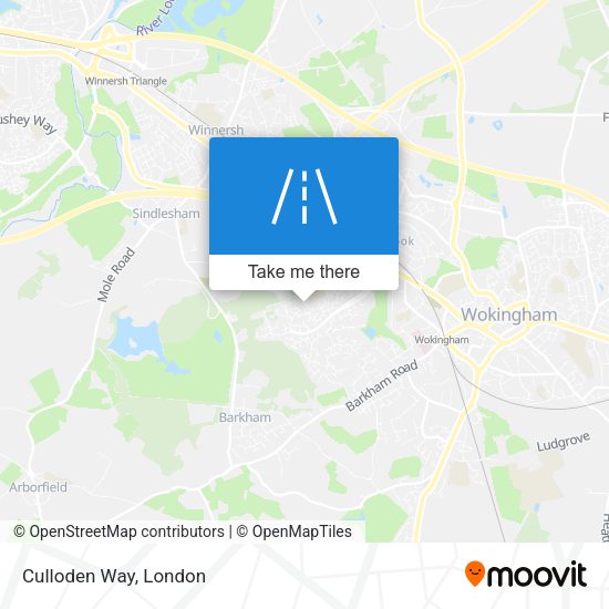 Culloden Way map