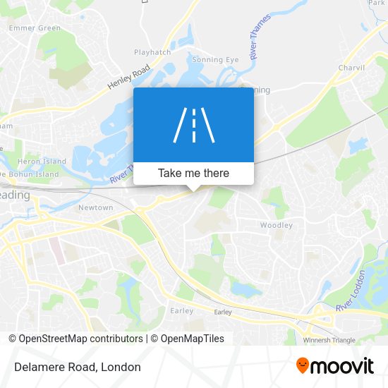 Delamere Road map