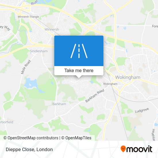 Dieppe Close map