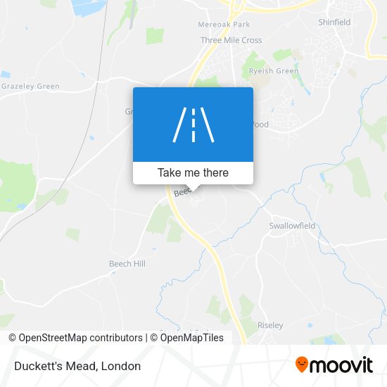 Duckett's Mead map