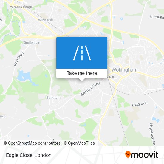 Eagle Close map