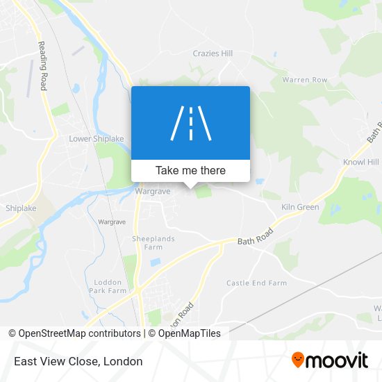 East View Close map