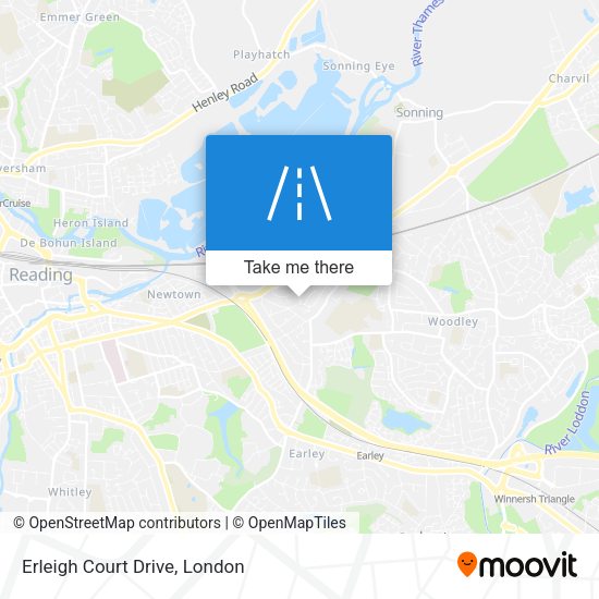 Erleigh Court Drive map