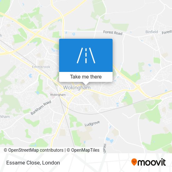 Essame Close map