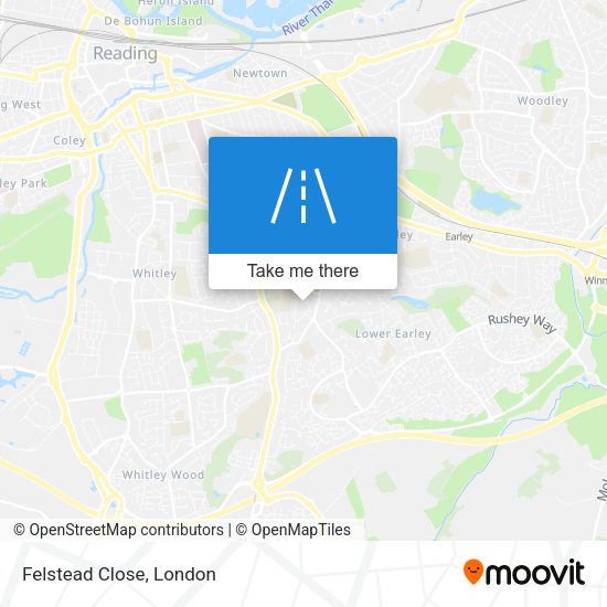 Felstead Close map