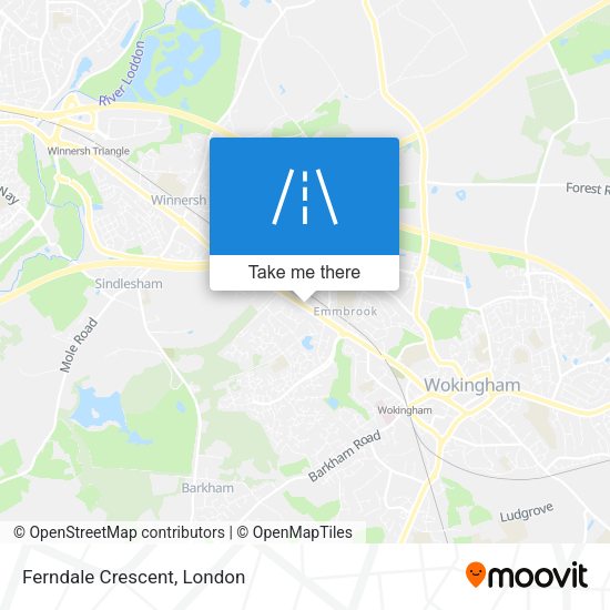 Ferndale Crescent map