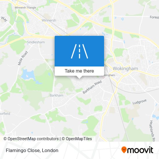 Flamingo Close map